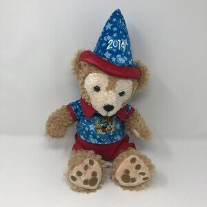 Disney Parks Hidden Mickey Duffy Bear Wizard Fantasia Teddy Bear Plush Stuffie